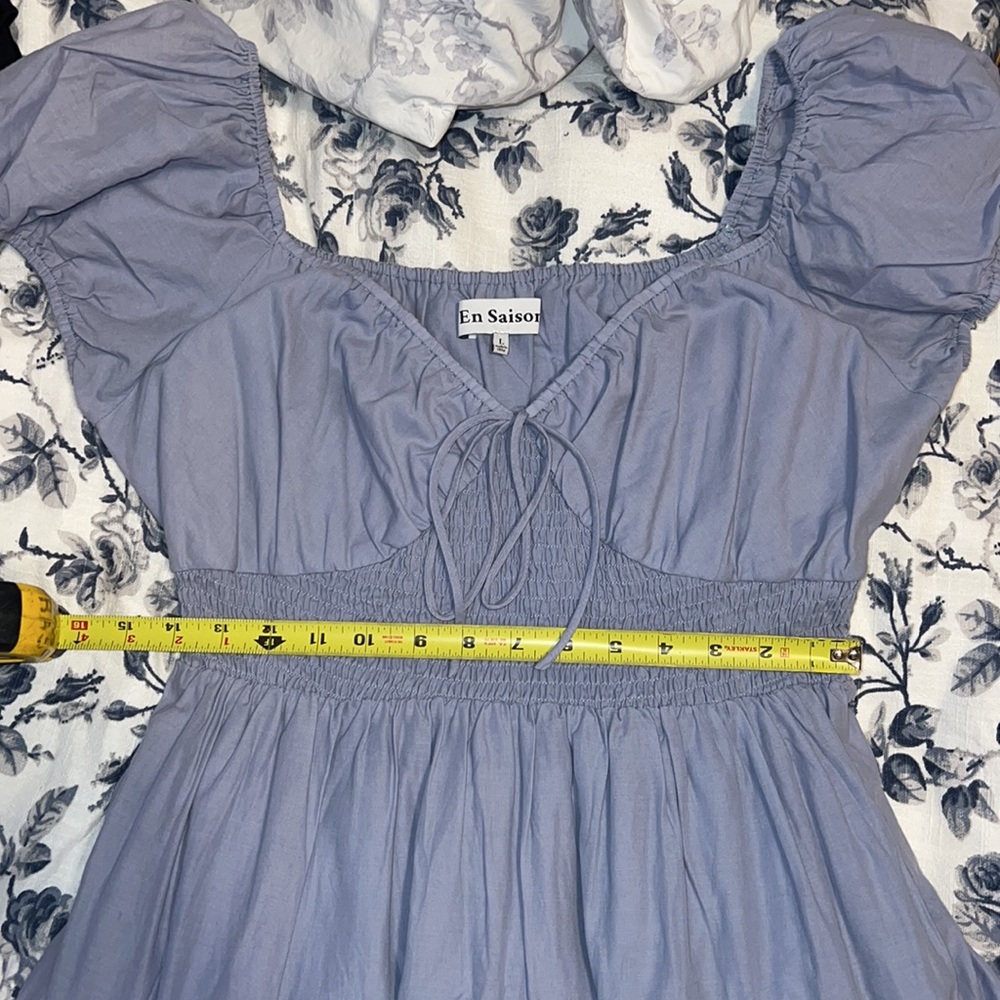 EN SAISON BLEU MIDI DRESS - Picture 8 of 9